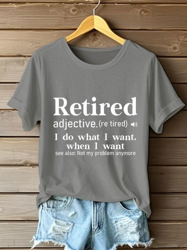 Dampensionering T-shirt ljusgrå. / S