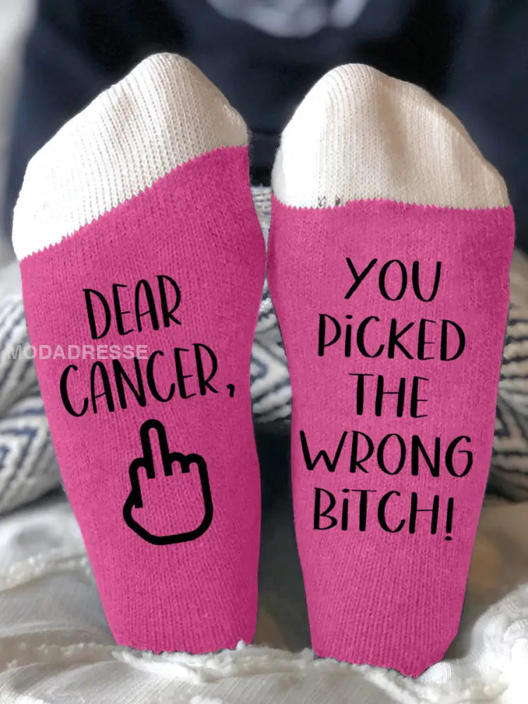 Du har valt fel slyna unisex strumpor. rosröd / ONE