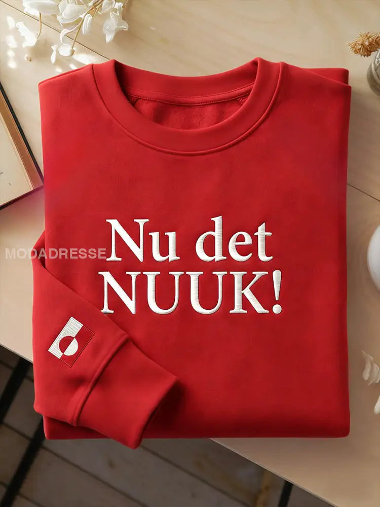 Grønlands beskyttelse sweatshirt rød / S