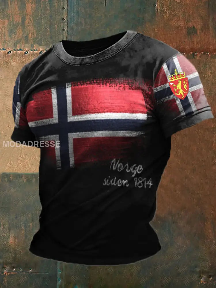 Herrens Norge 17. mai trykt T-skjort