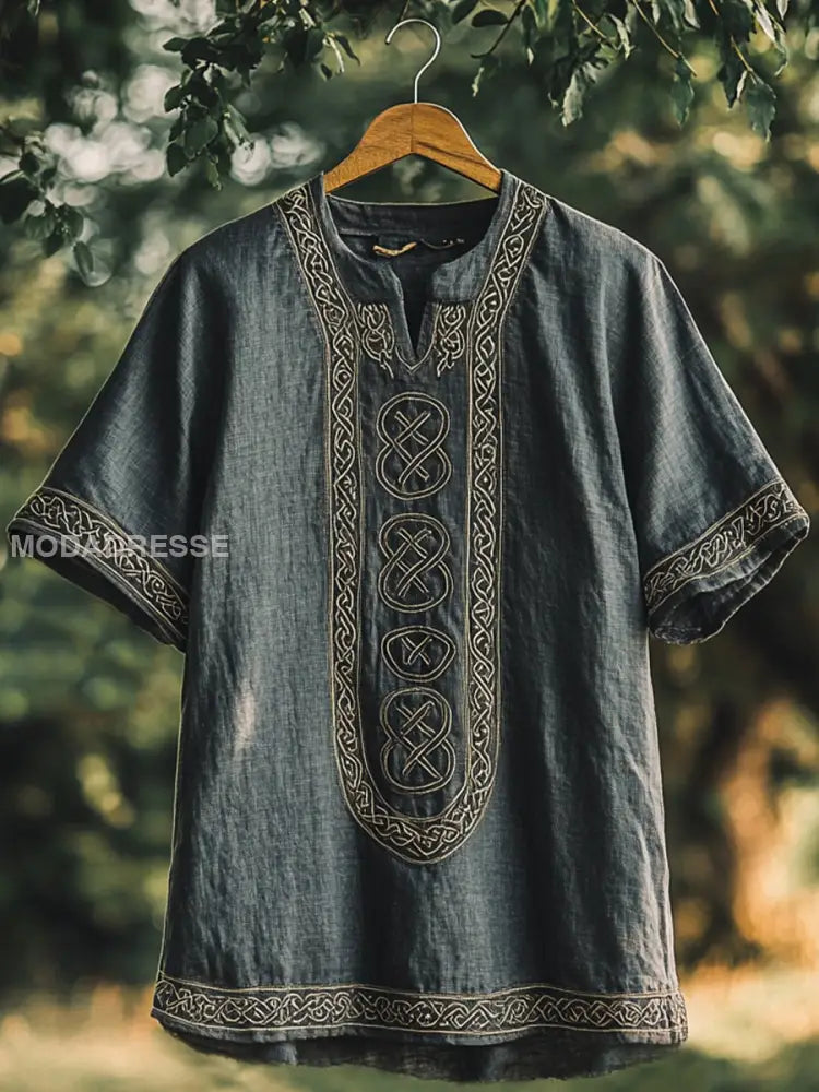 Herrens Viking T-shirt Cyan. / S