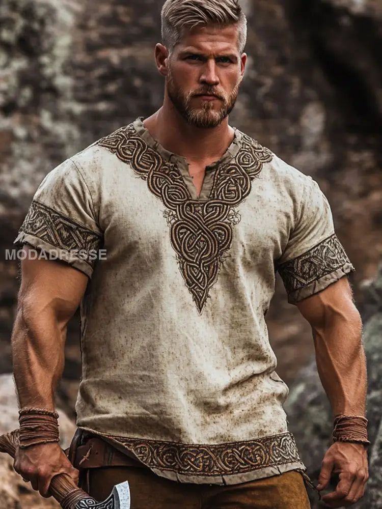 Herrens Viking T shirt som bild / S