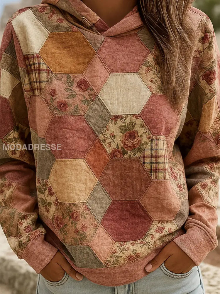 Kvinnors bröstcancer medvetenhet Blommor Sweatshirt som bild / S