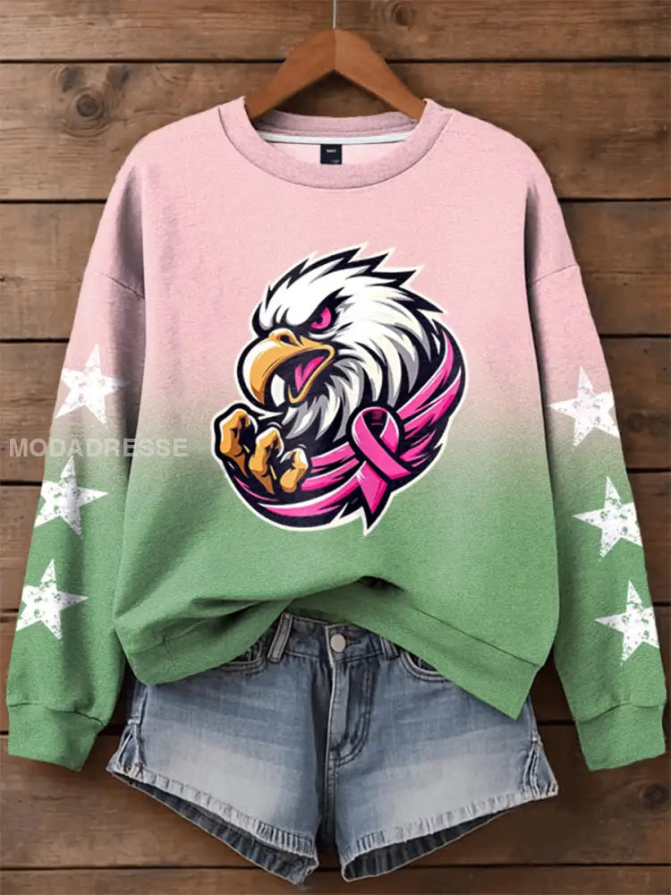 Kvinnors bröstcancer medvetenhet Månad Fotboll fans Sweatshirt som bild / S