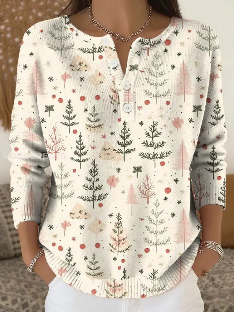 Kvinnors god jul Sticka uppe som bild / S