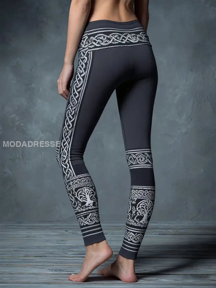 Kvinnors leggings i vikinga som bild / S