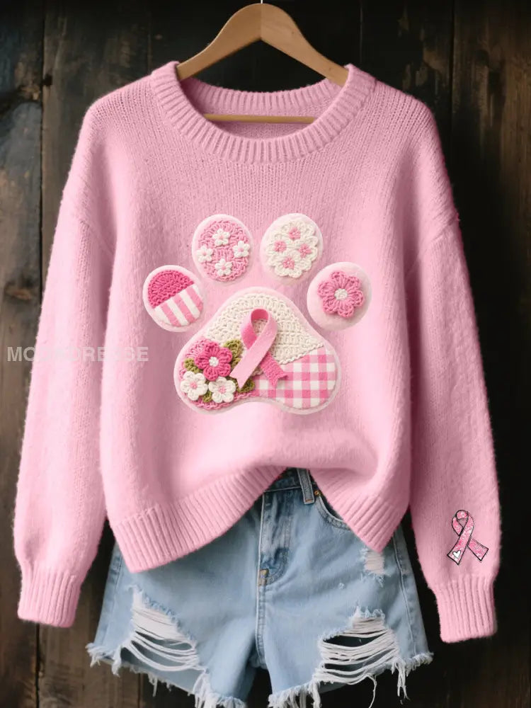 Kvinnors rosa hundpas runk / S