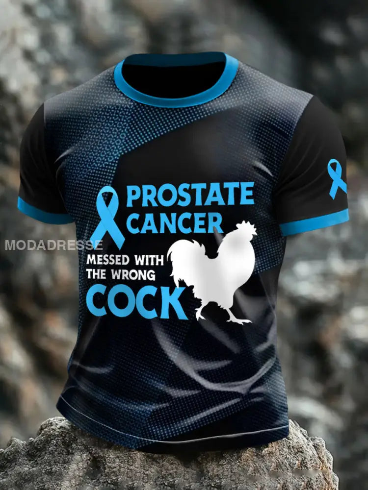 Mäns prostatacancer bråkade med fel kuk T tröjar som bild / S