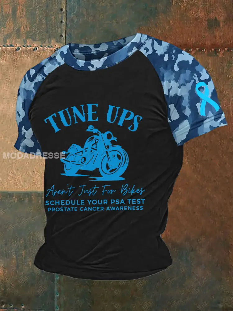 Mäns prostatacancer medvetenhet Skriv ut T shirt svart / S