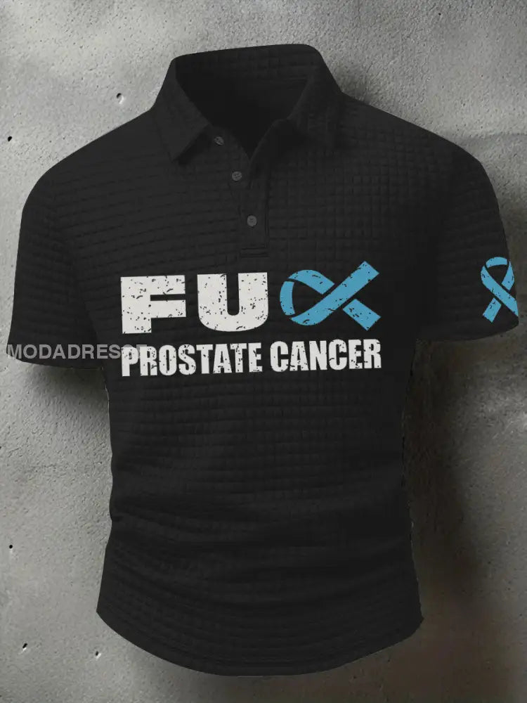 Mäns prostatacancer medvetenhet T shirt svart / S