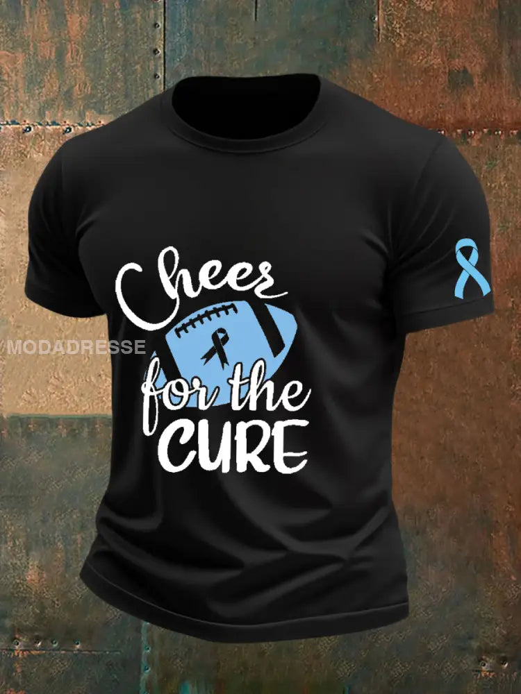 Mäns prostatacancer medvetenhet T shirt svart / S