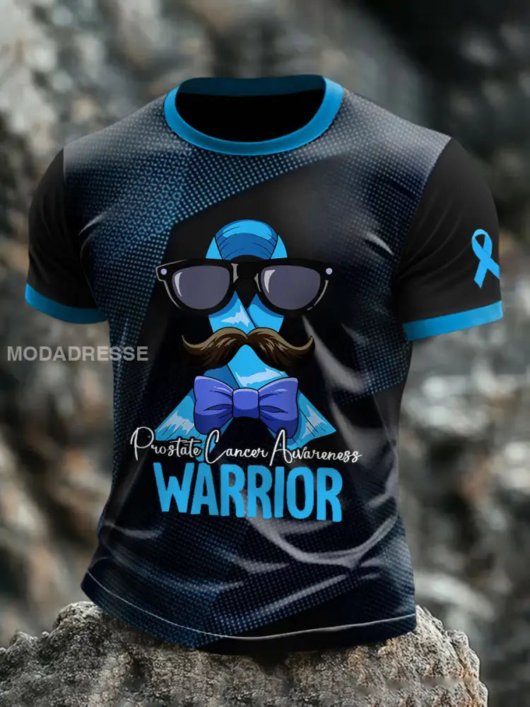 Mäns prostatacancer medvetenhet Warrior T shirts som bild / S