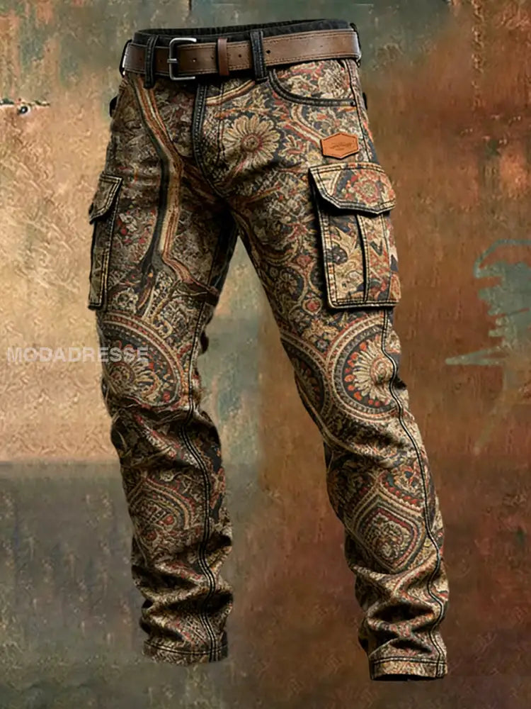 Mäns Retro Business Style Casual Work Byxor A / S