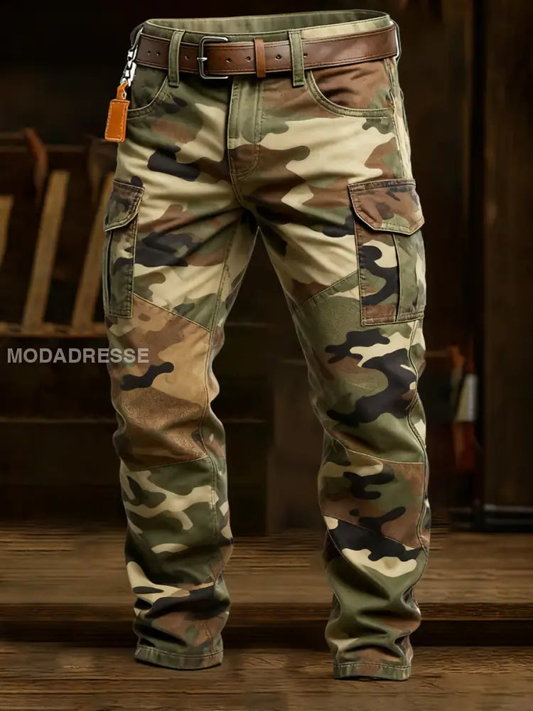 Mäns Retro Business Style Casual Work Byxor A / S