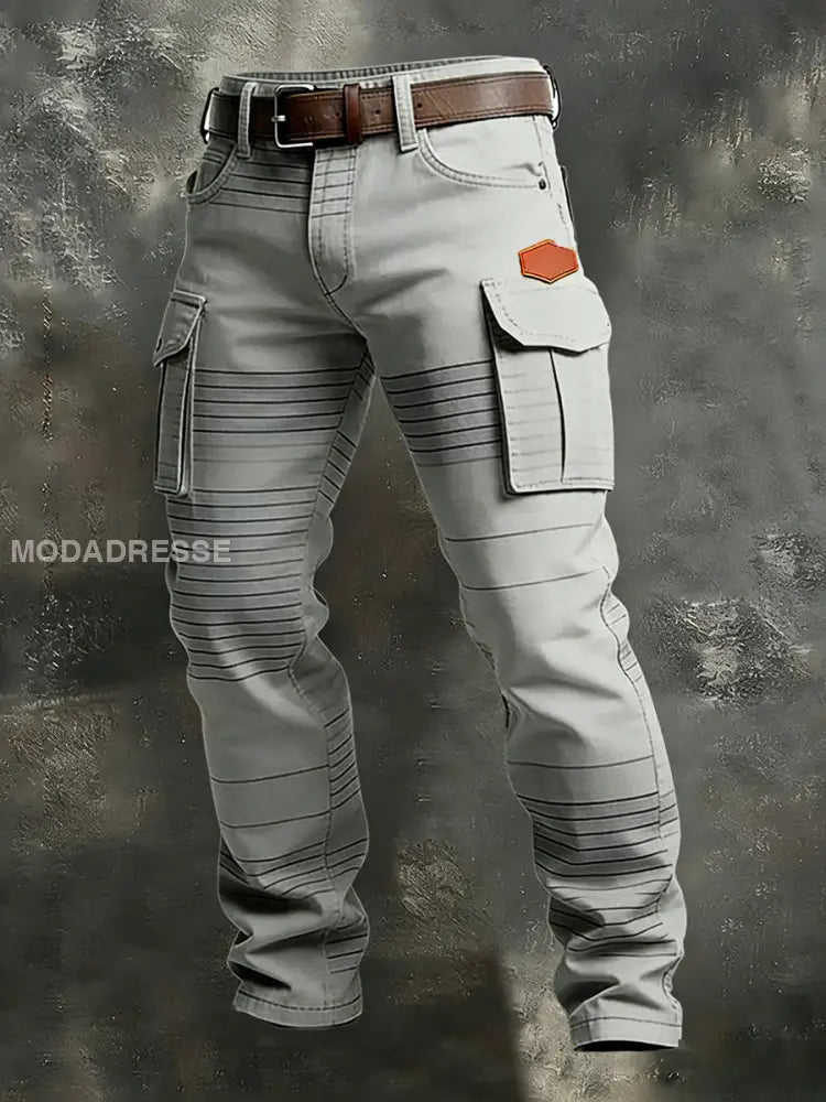 Mäns Retro Business Style Casual Work Byxor A / S