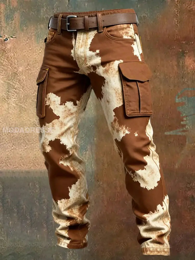 Mäns Retro Business Style Casual Work Byxor A / S