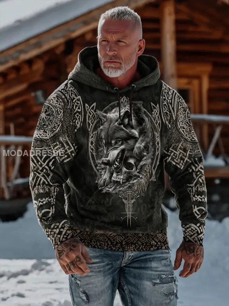 Mäns vikingatta som bild / S