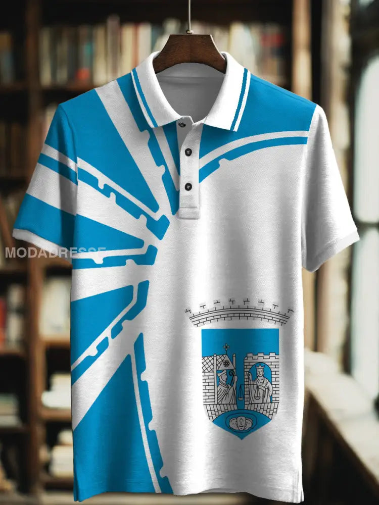 Martin Luther utskriver polo hals T-shirt S