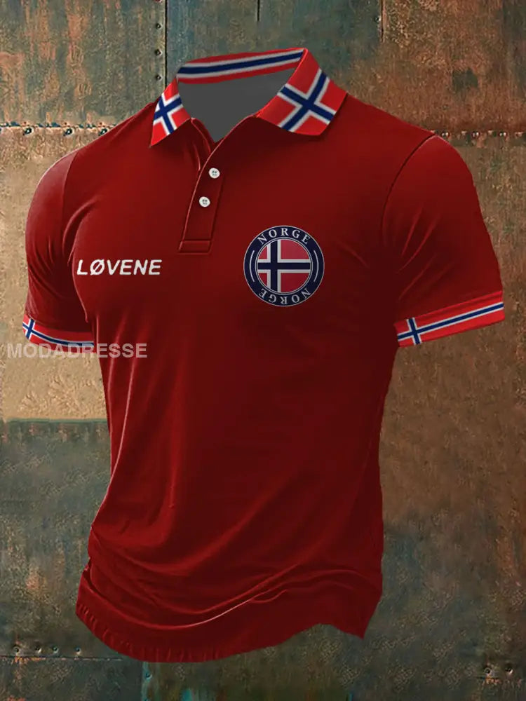 Norge fotball-elsker trykt topp raud / S