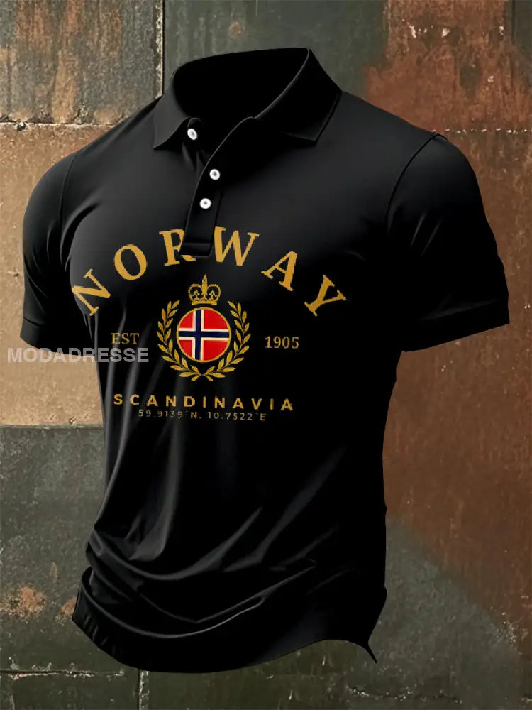 Retro norsk temautskrivelse i skjort som bilete / S