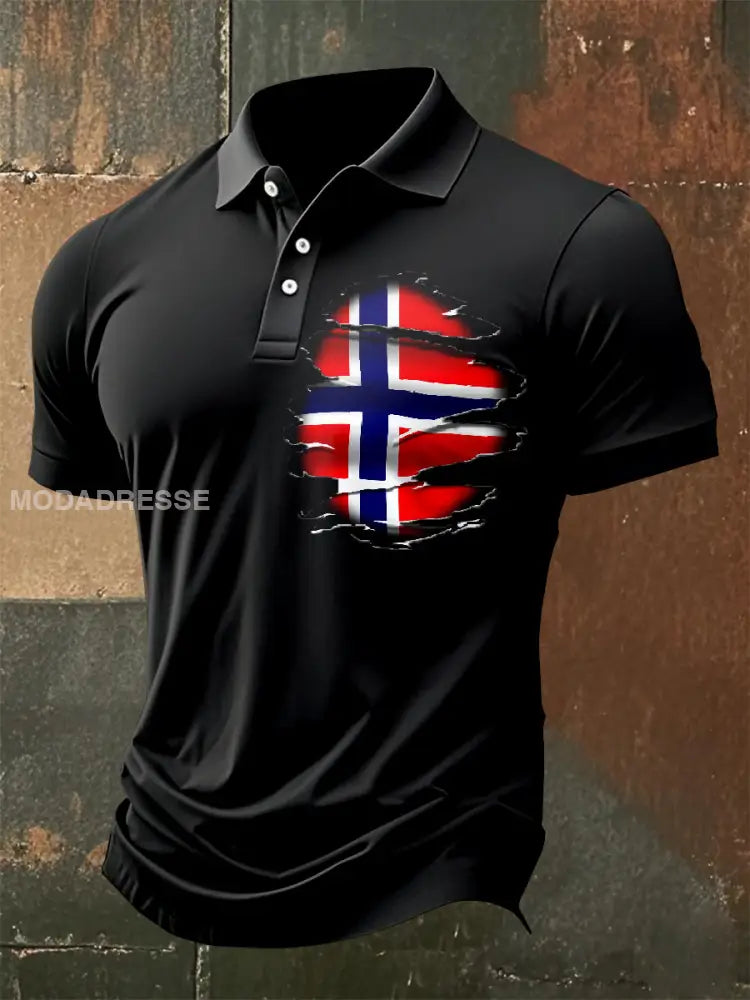 Retro norsk temautskrivelse i skjort som bilete / S