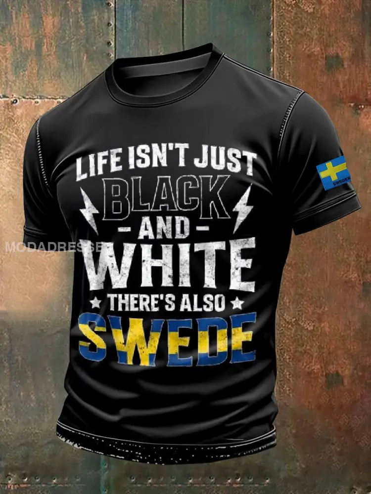 Retrotryckt Casual T-shirt För Män som bild / S