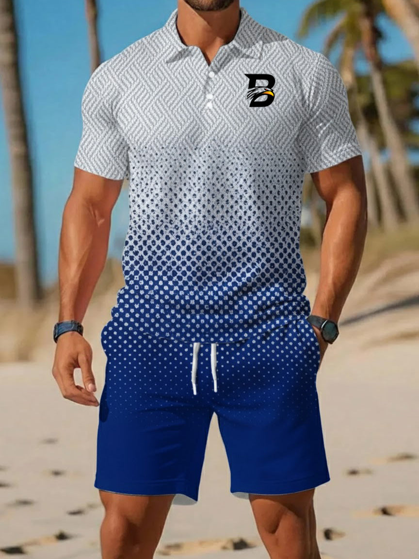 Mäns Casual Business Short-sleeved Kostym