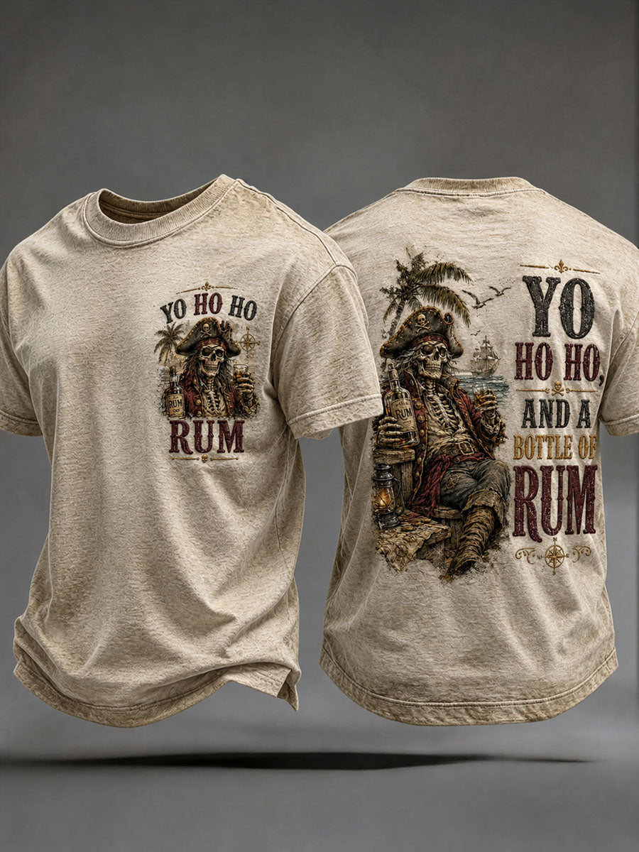 Mäns 'Yo Ho och en flaska rom' T-shirts