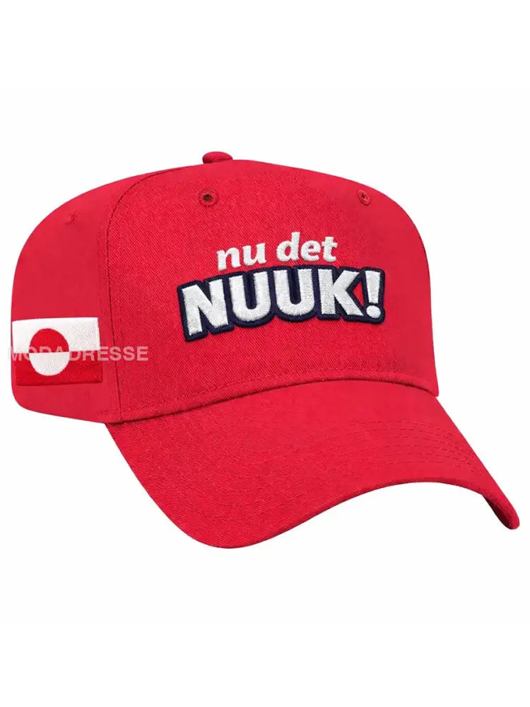 Unisex Grønland Hat rød / ONE
