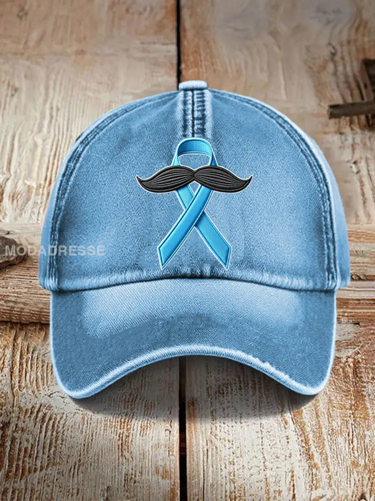 Unisex prostatacancer medvetenhet hatt ljusblåa / ONE
