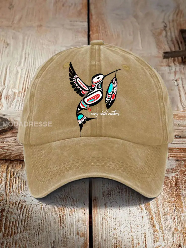 Varje barn är viktigt att skriva ut Unisex hatt Kaki / JM