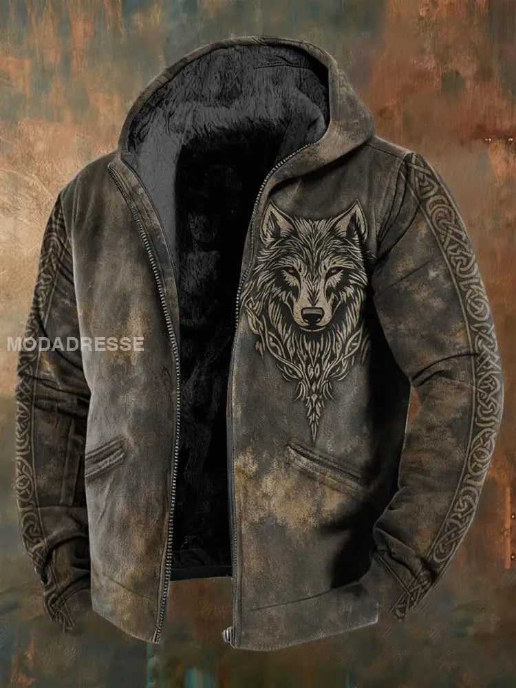 Viking fleece fodrad jacka som bild / S