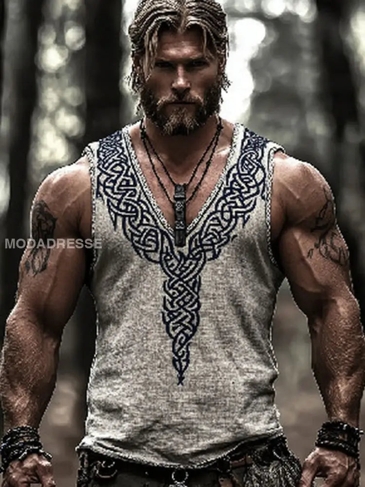 Vikingväst för män Aprikot / S