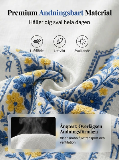 Herrkläder Svensk midsommarfest konsttryck långärmad tröja