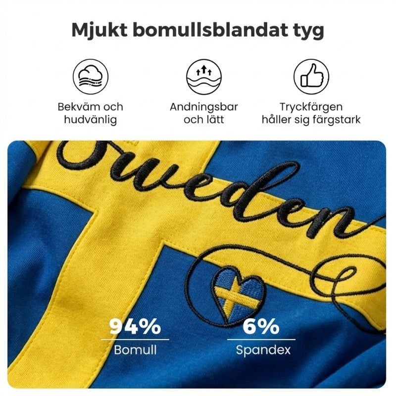 Dammtröja med tryckt mönster och v-ringning