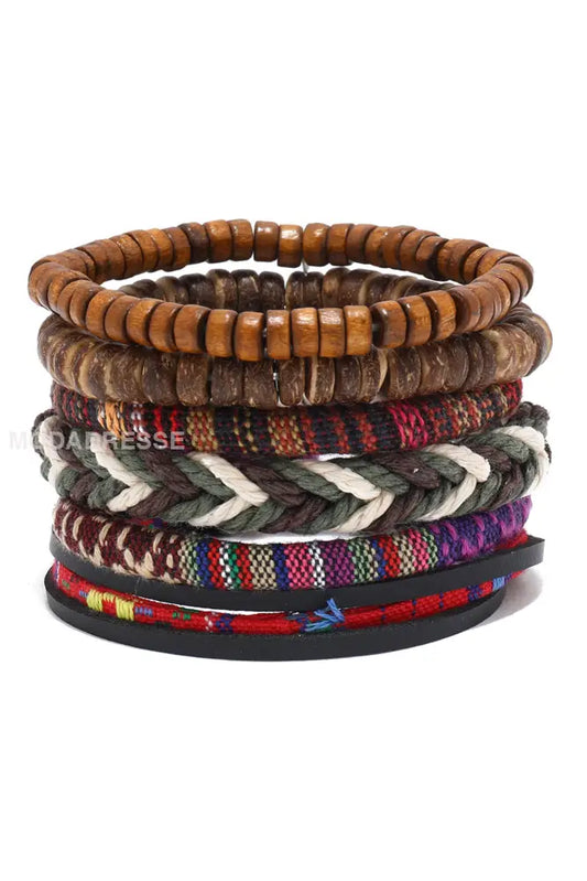 Bohemian Style Hand flätad armband som bild / JM