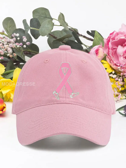 Bröstcancer rosa band unisex hatta rost / ONE
