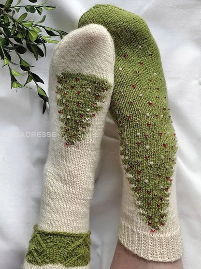Christmas tree unisex socks As picture / ONE