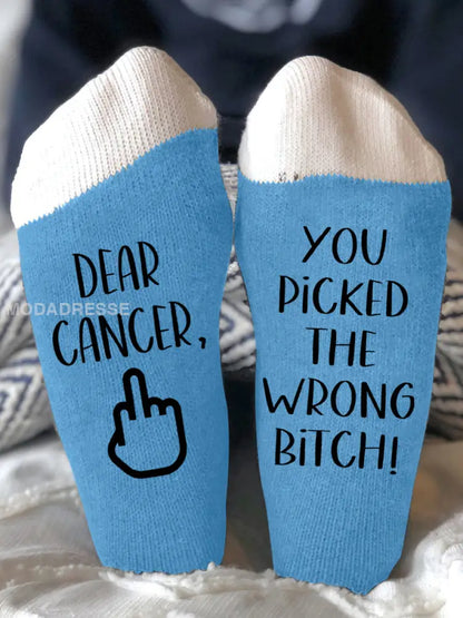 Du har valt fel slyna unisex strumpor. blå / ONE