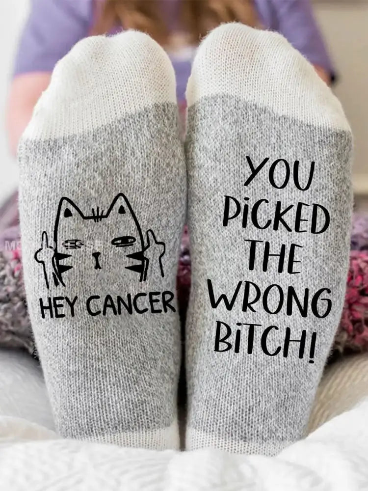 Du har valt fel slyna unisex strumpor. ljusgråt / ONE