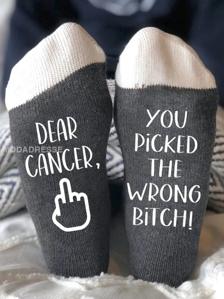 Du har valt fel slyna unisex strumpor. mörk grå / ONE