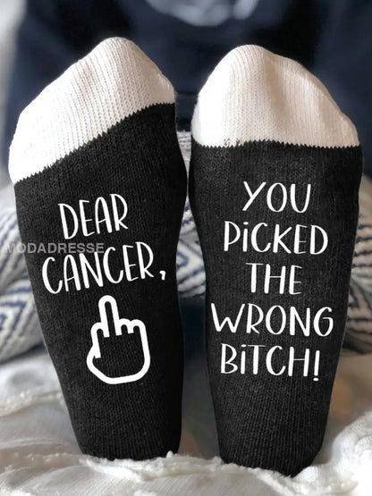 Du har valt fel slyna unisex strumpor. svart / ONE