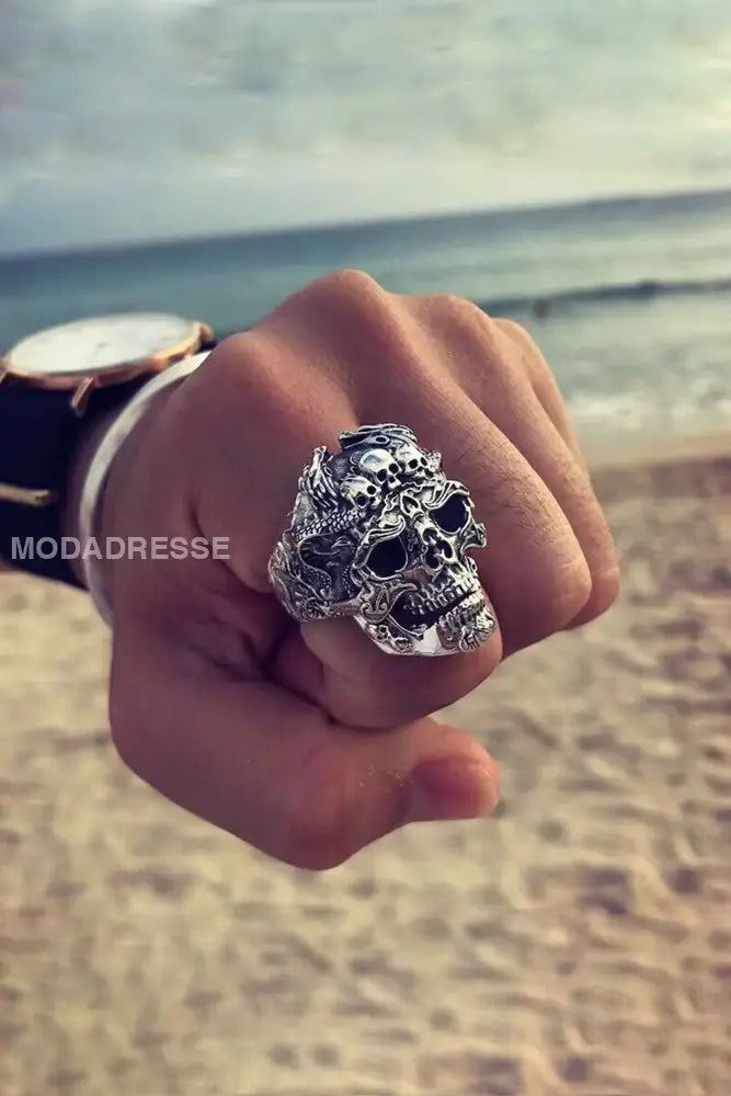 Gothic Punk Skull Ringe