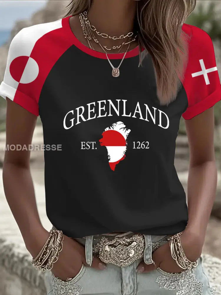 Grønlands T-shirte Sort / S