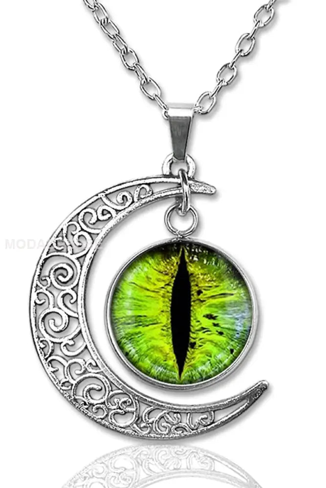 Halloween Vintage Opal tillbehör halsbandet grön