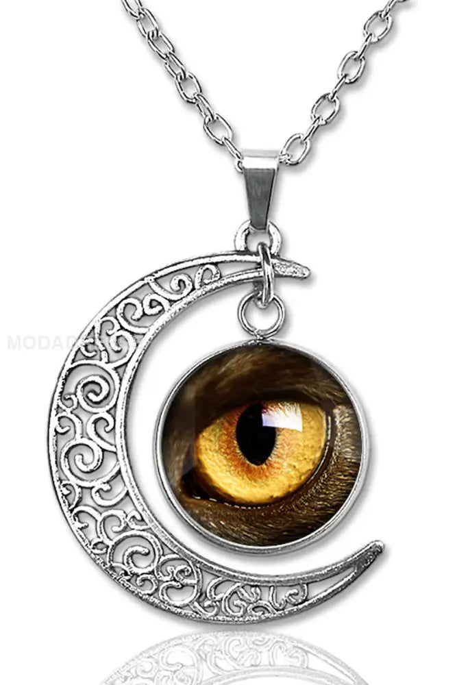 Halloween Vintage Opal tillbehör halsbandet gul