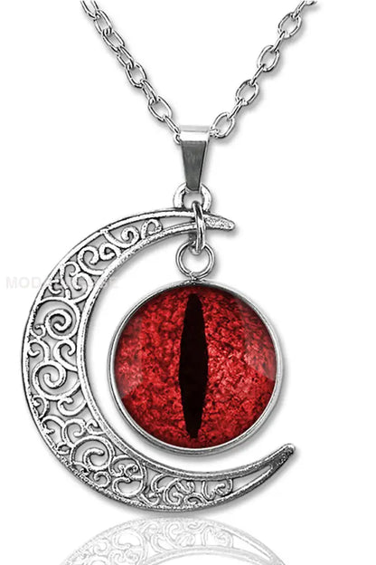 Halloween Vintage Opal tillbehör halsbandet röd