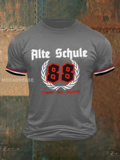Herrar Alte Schule korta ärmar T-shirt grå / S