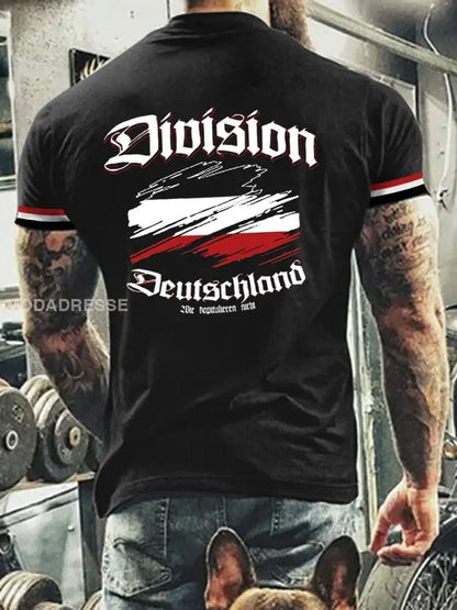 Herravdelning Deutschland tryckt T-shirt