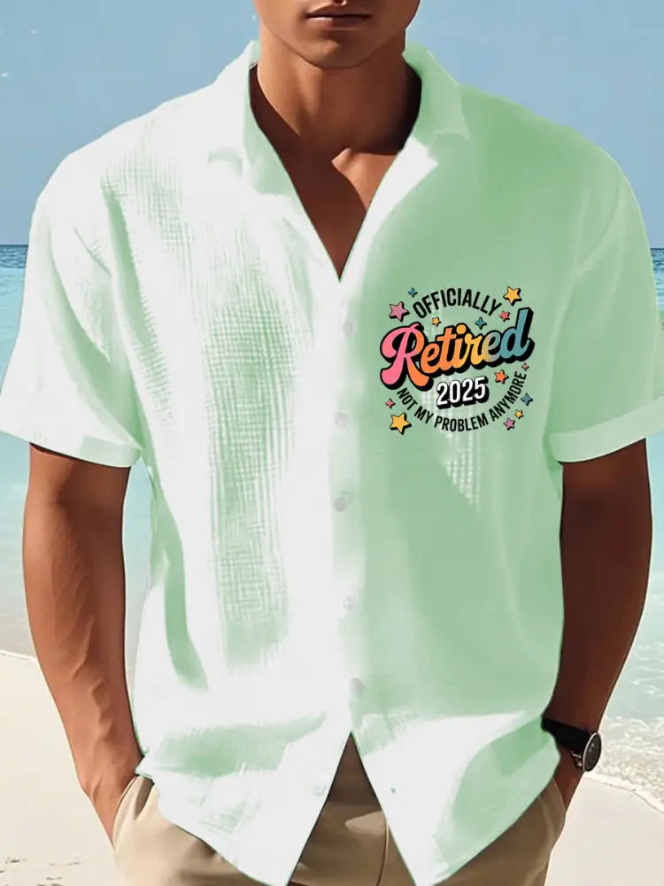 Herrens Jimmy Buffett Dag våffle tröja ljusgrön / S